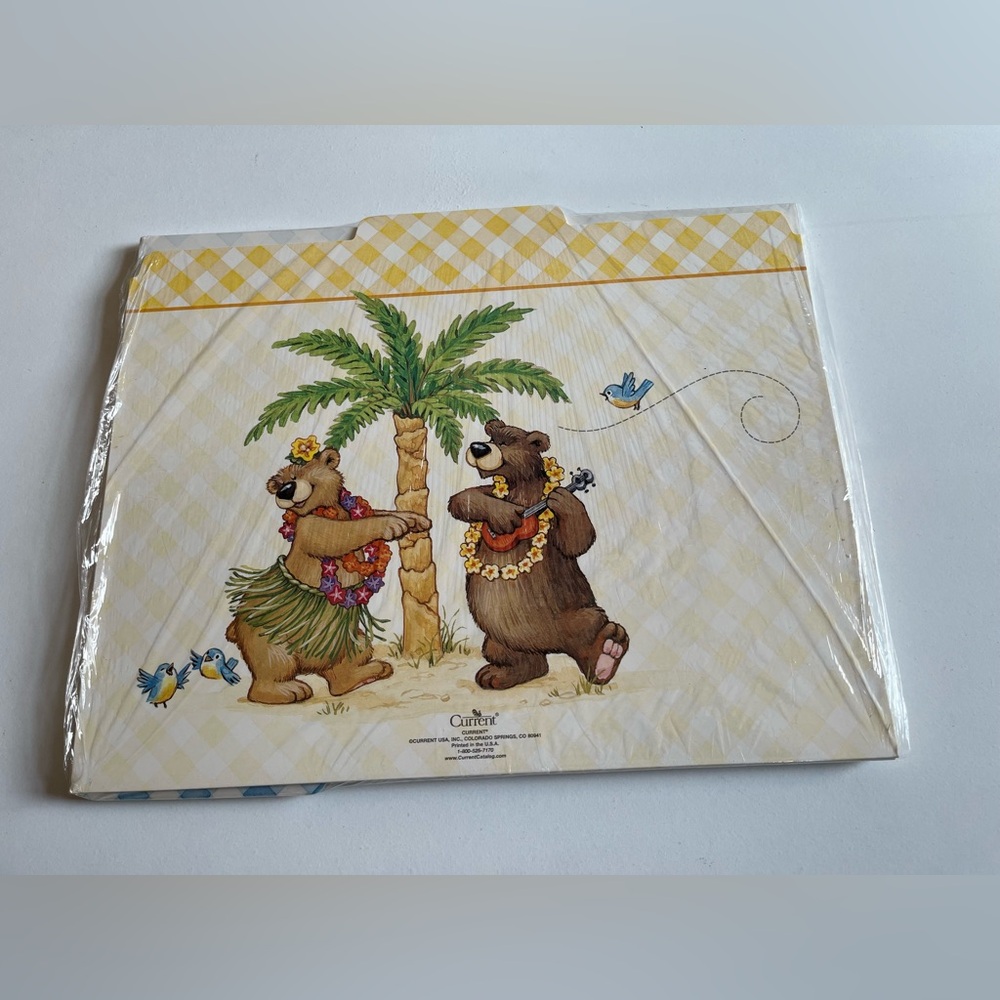 New sealed Current Catalog Summer Bears file folders 12 design variety office